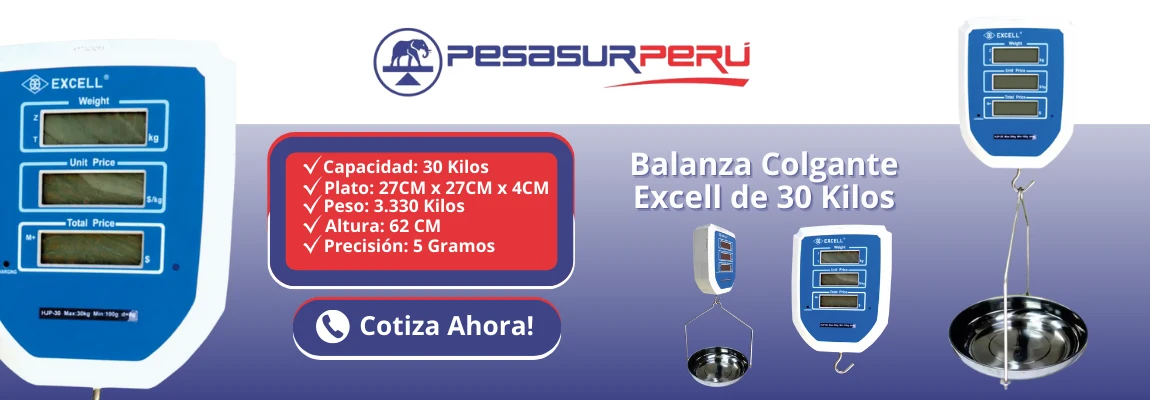 Balanza Colgante Excel
